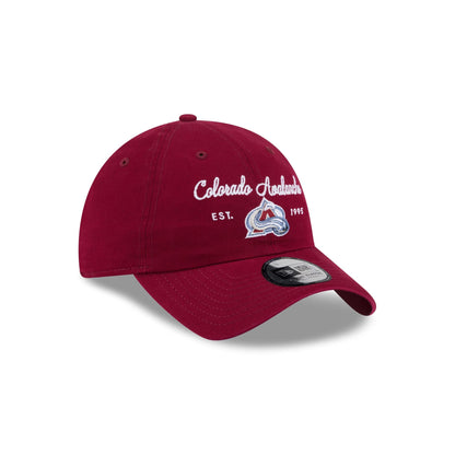Colorado Avalanche Script Wordmark Casual Classic Adjustable Hat