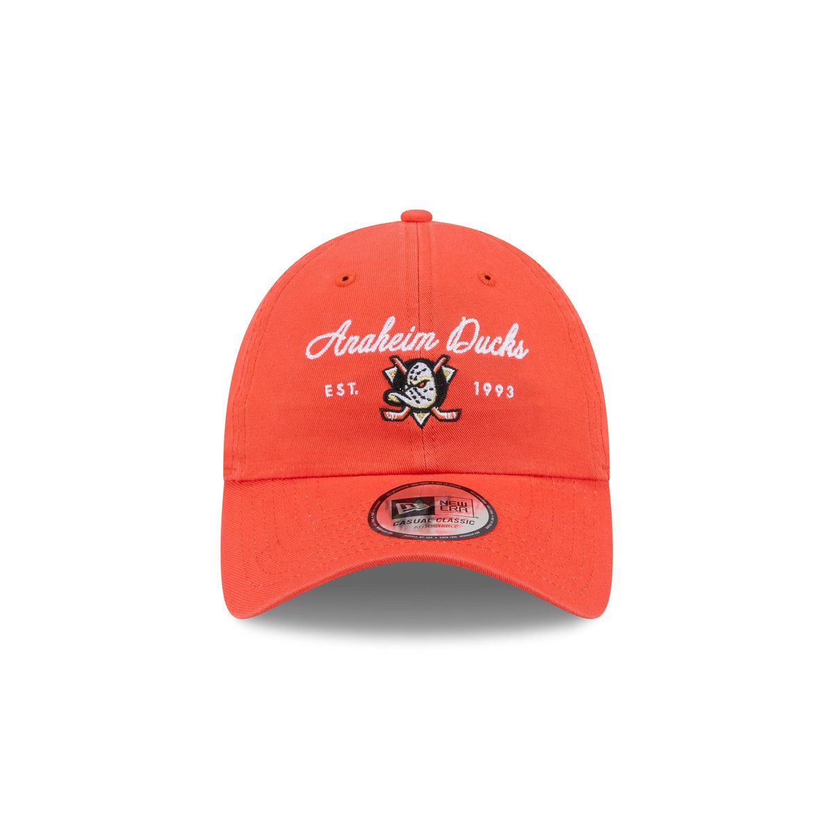 Anaheim Ducks Script Wordmark Casual Classic Adjustable Hat