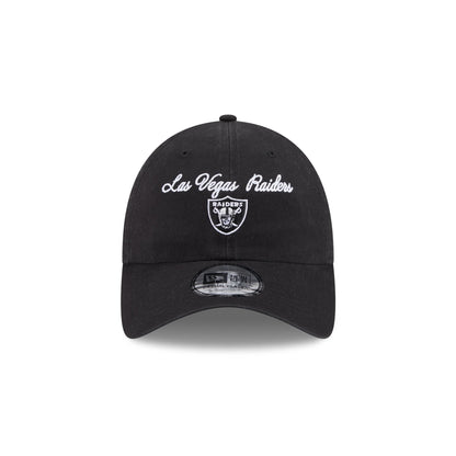 Las Vegas Raiders Script Wordmark Casual Classic Adjustable Hat