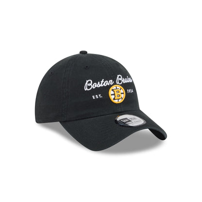 Boston Bruins Script Wordmark Casual Classic Adjustable Hat