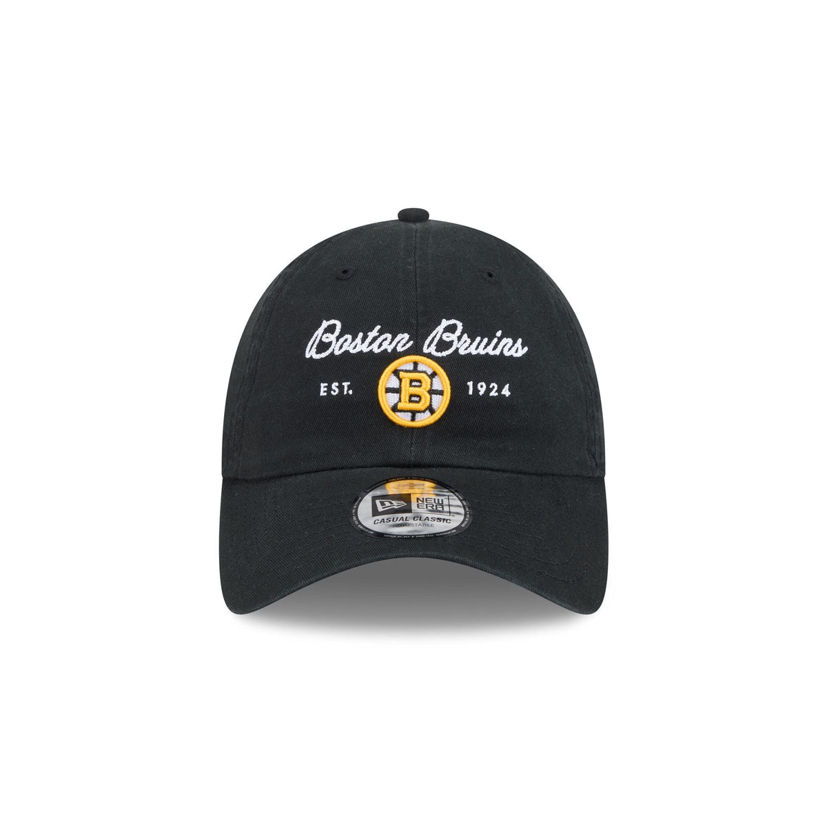 Boston Bruins Script Wordmark Casual Classic Adjustable Hat
