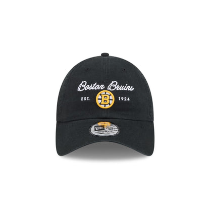 Boston Bruins Script Wordmark Casual Classic Adjustable Hat