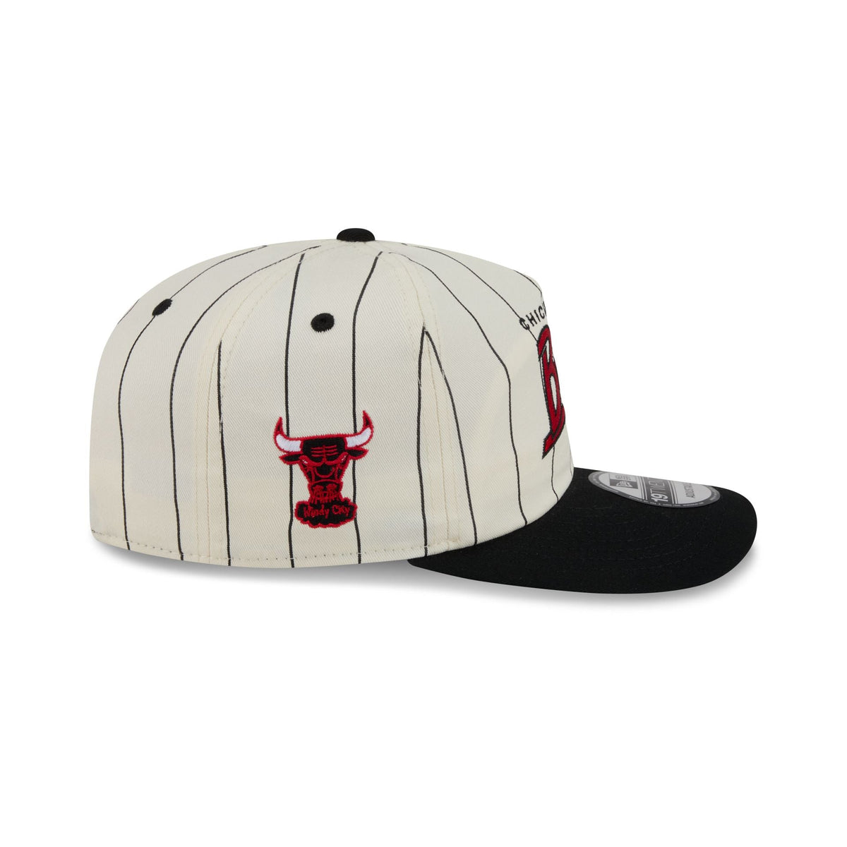 Chicago Bulls Chrome White Pinstripe 19TWENTY Snapback Hat