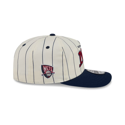 New Jersey Nets Chrome White Pinstripe 19TWENTY Snapback Hat