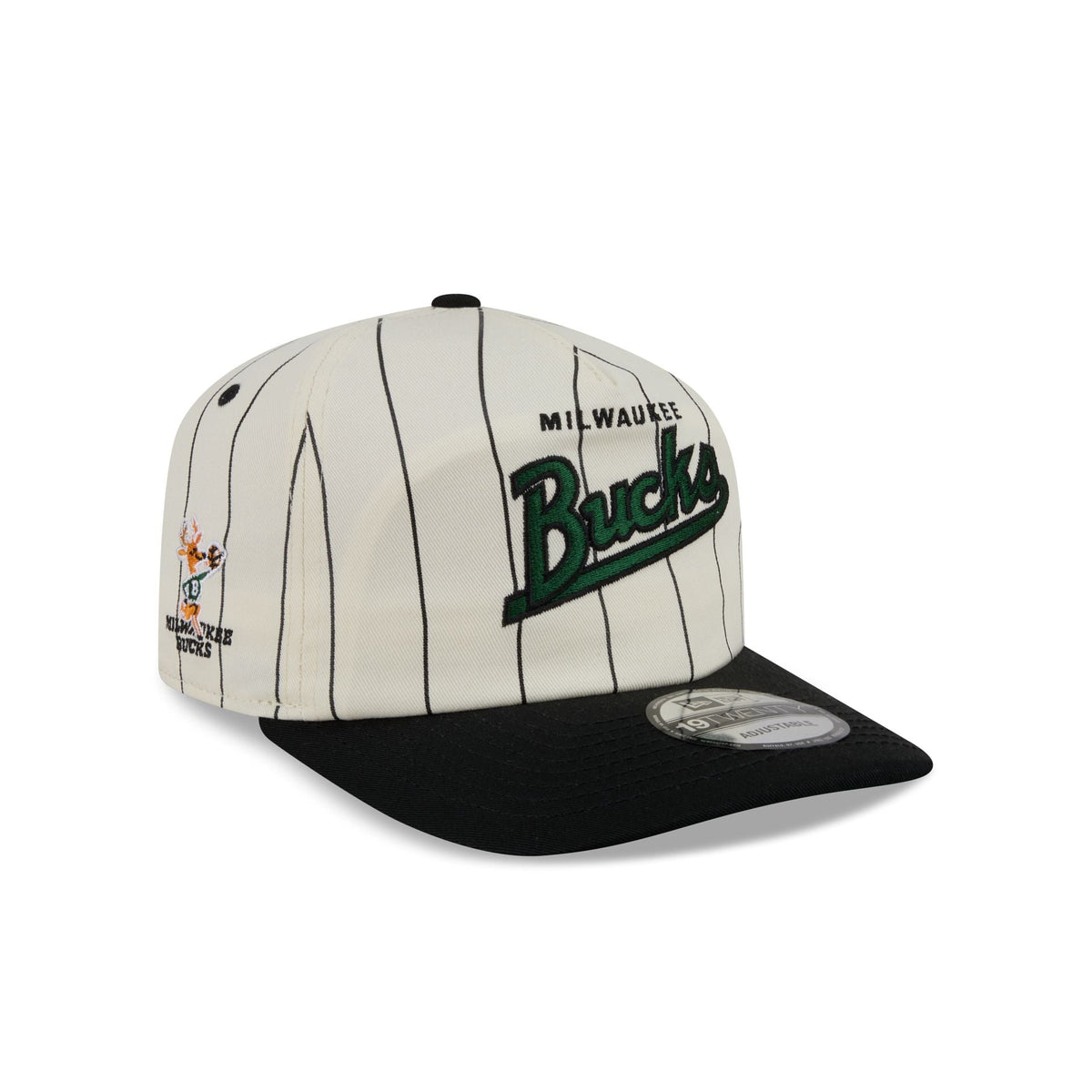 Milwaukee Bucks Chrome White Pinstripe 19TWENTY Snapback Hat