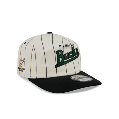 Milwaukee Bucks Chrome White Pinstripe 19TWENTY Snapback Hat