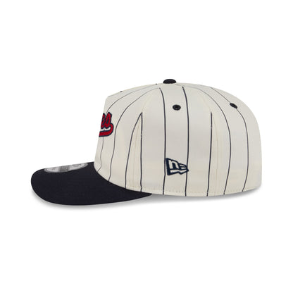 Atlanta Braves Chrome White Pinstripe 19TWENTY Snapback Hat