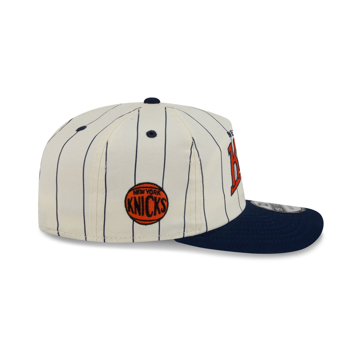 New York Knicks Chrome White Pinstripe 19TWENTY Snapback Hat