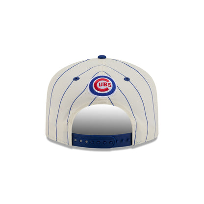 Chicago Cubs Chrome White Pinstripe 19TWENTY Snapback Hat