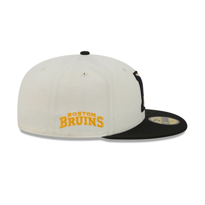 Boston Bruins Deceptor Chrome White 59FIFTY Fitted Hat