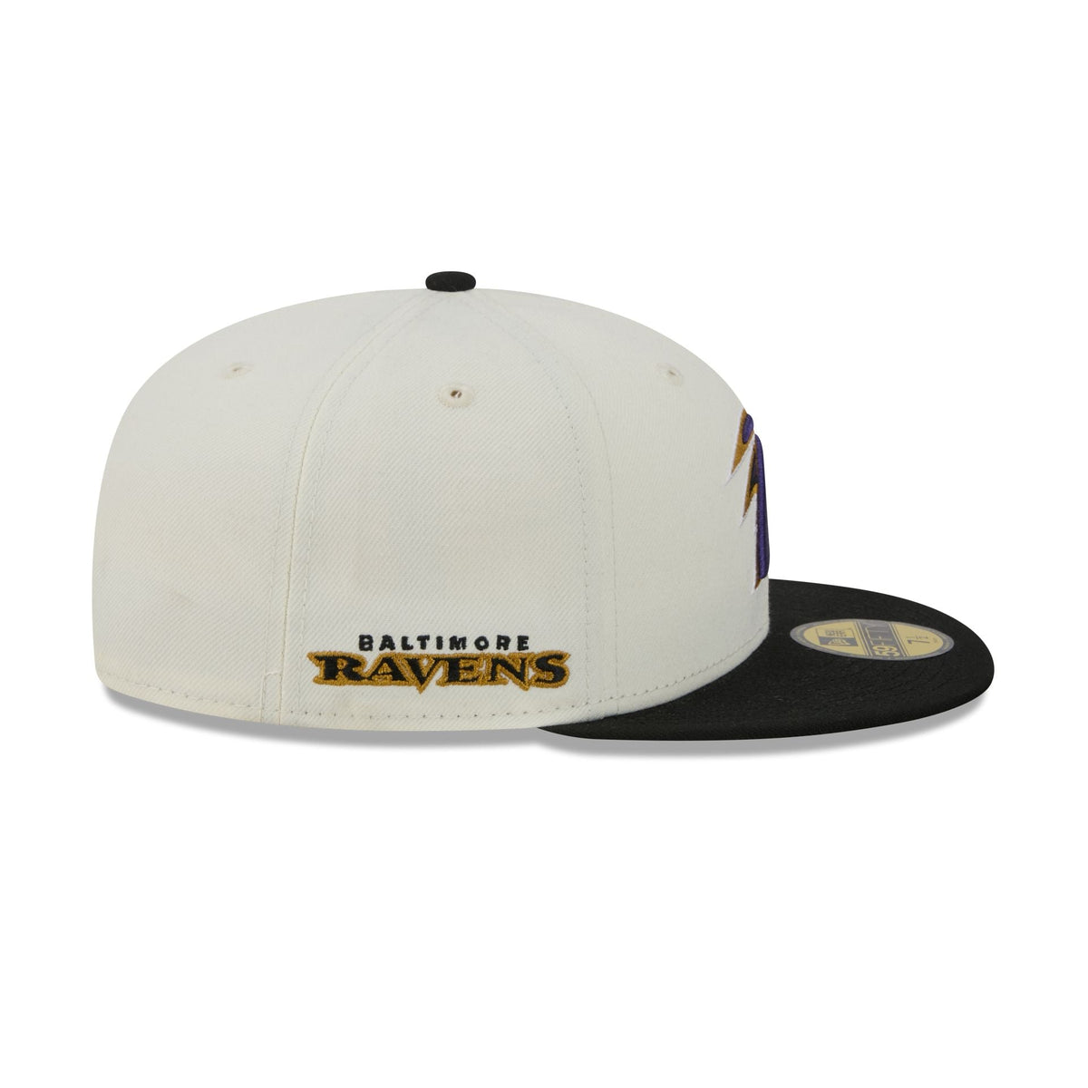 Baltimore Ravens Deceptor Chrome White 59FIFTY Fitted Hat