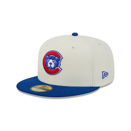 Chicago Cubs Deceptor Chrome White 59FIFTY Fitted Hat