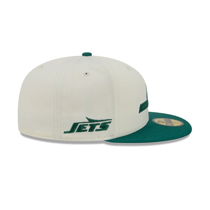 New York Jets Deceptor Chrome White 59FIFTY Fitted Hat