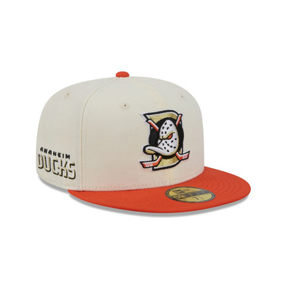 Anaheim Ducks Deceptor Chrome White 59FIFTY Fitted Hat