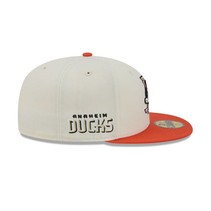 Anaheim Ducks Deceptor Chrome White 59FIFTY Fitted Hat