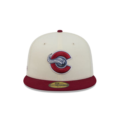 Colorado Avalanche Deceptor Chrome White 59FIFTY Fitted Hat