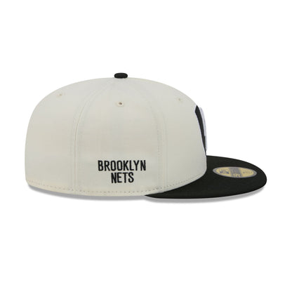 Brooklyn Nets Deceptor Chrome White 59FIFTY Fitted Hat