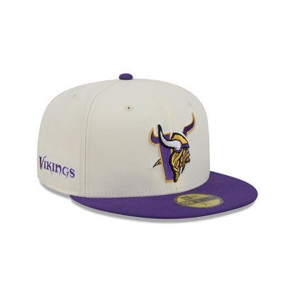 Minnesota Vikings Deceptor Chrome White 59FIFTY Fitted Hat