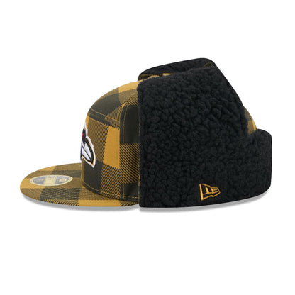 Baltimore Ravens Plaid Split Panel Dog Ear 59FIFTY Fitted Hat