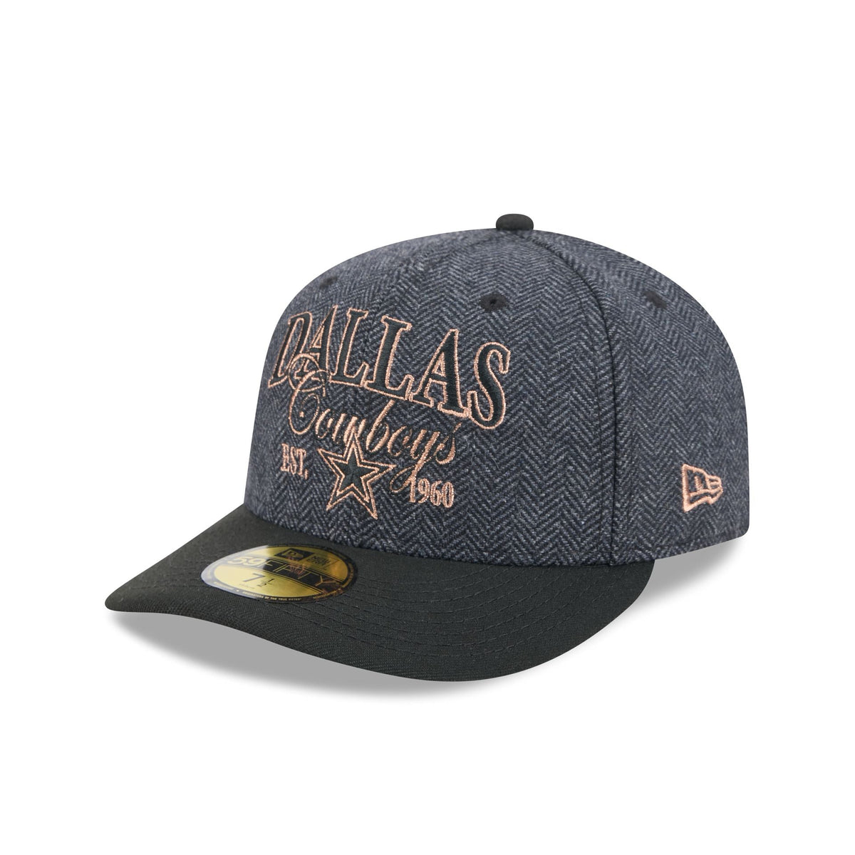 Dallas Cowboys Black Faux Wool 59FIFTY Fitted Hat
