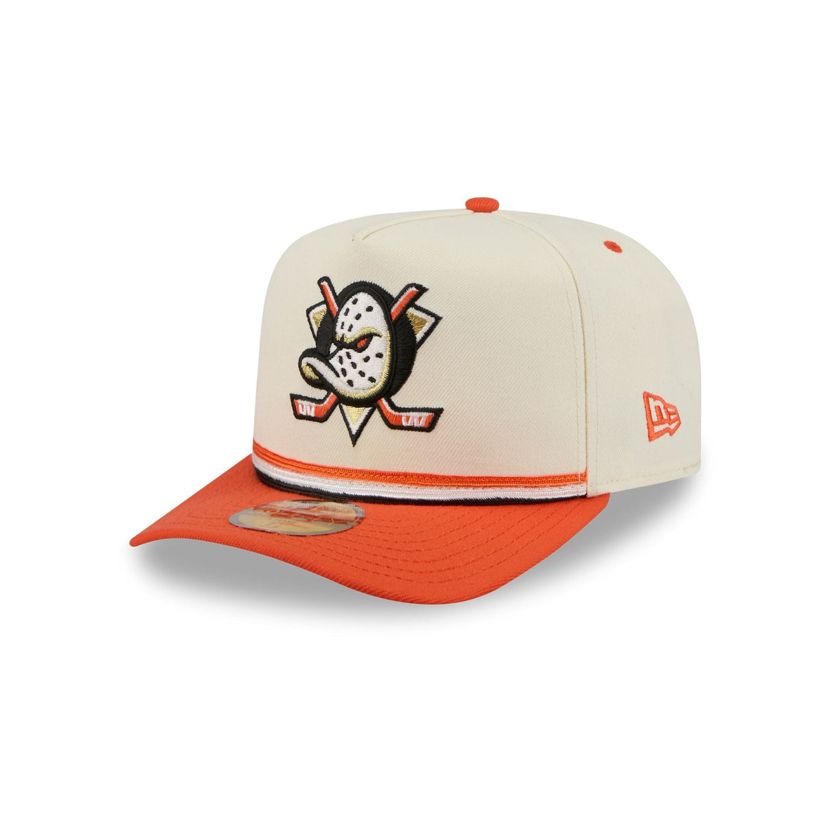 Anaheim Ducks Vintage Stripe 59FIFTY A-Frame Fitted Hat