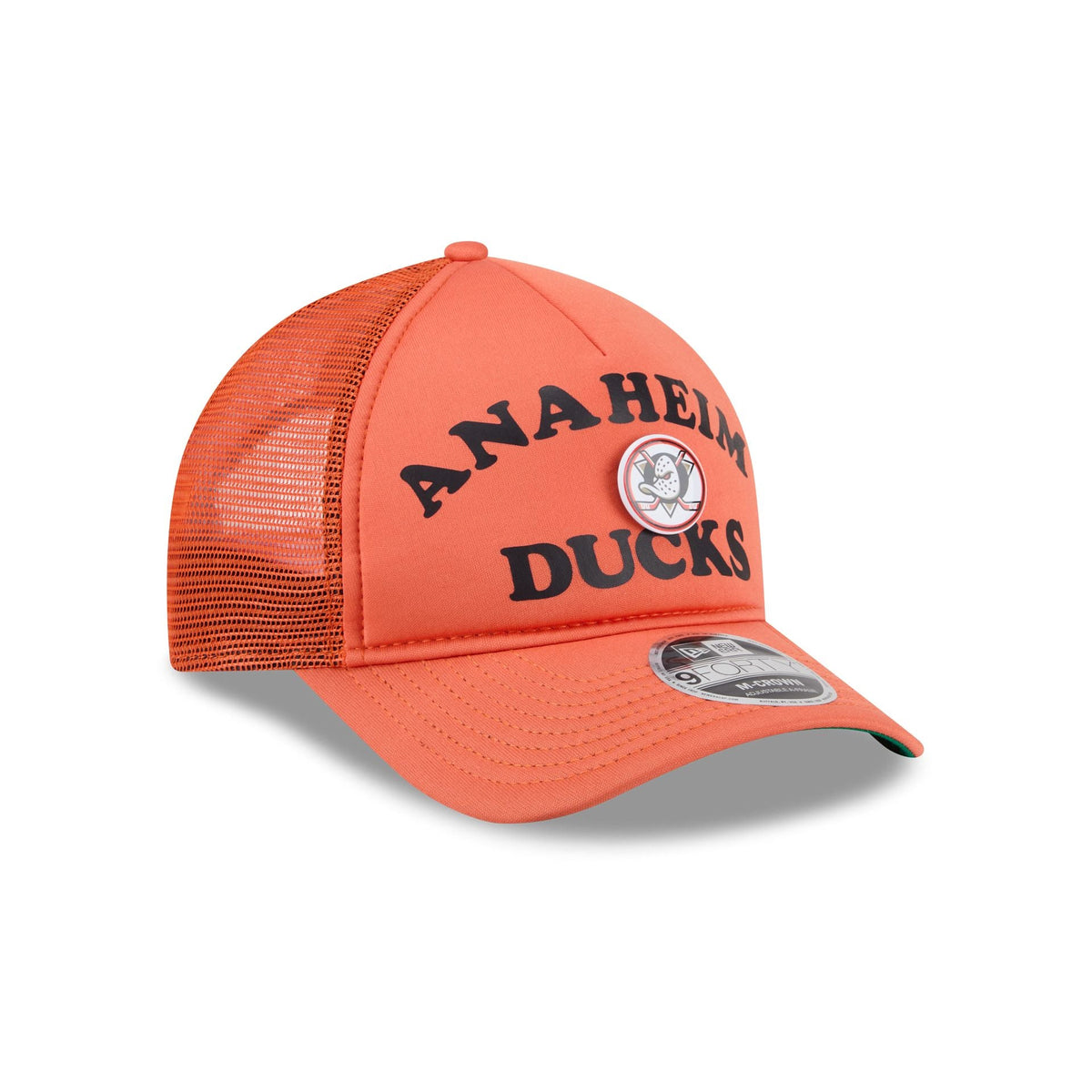 Anaheim Ducks Button 9FORTY M-Crown A-Frame Trucker Hat
