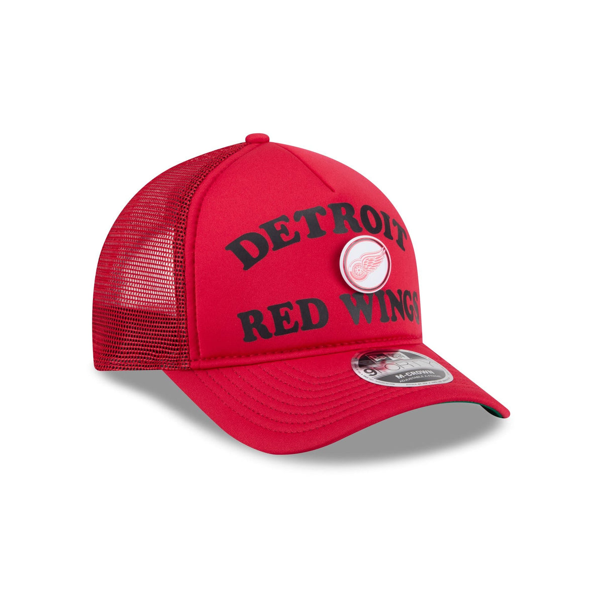 Detroit Red Wings Button 9FORTY M-Crown A-Frame Trucker Hat