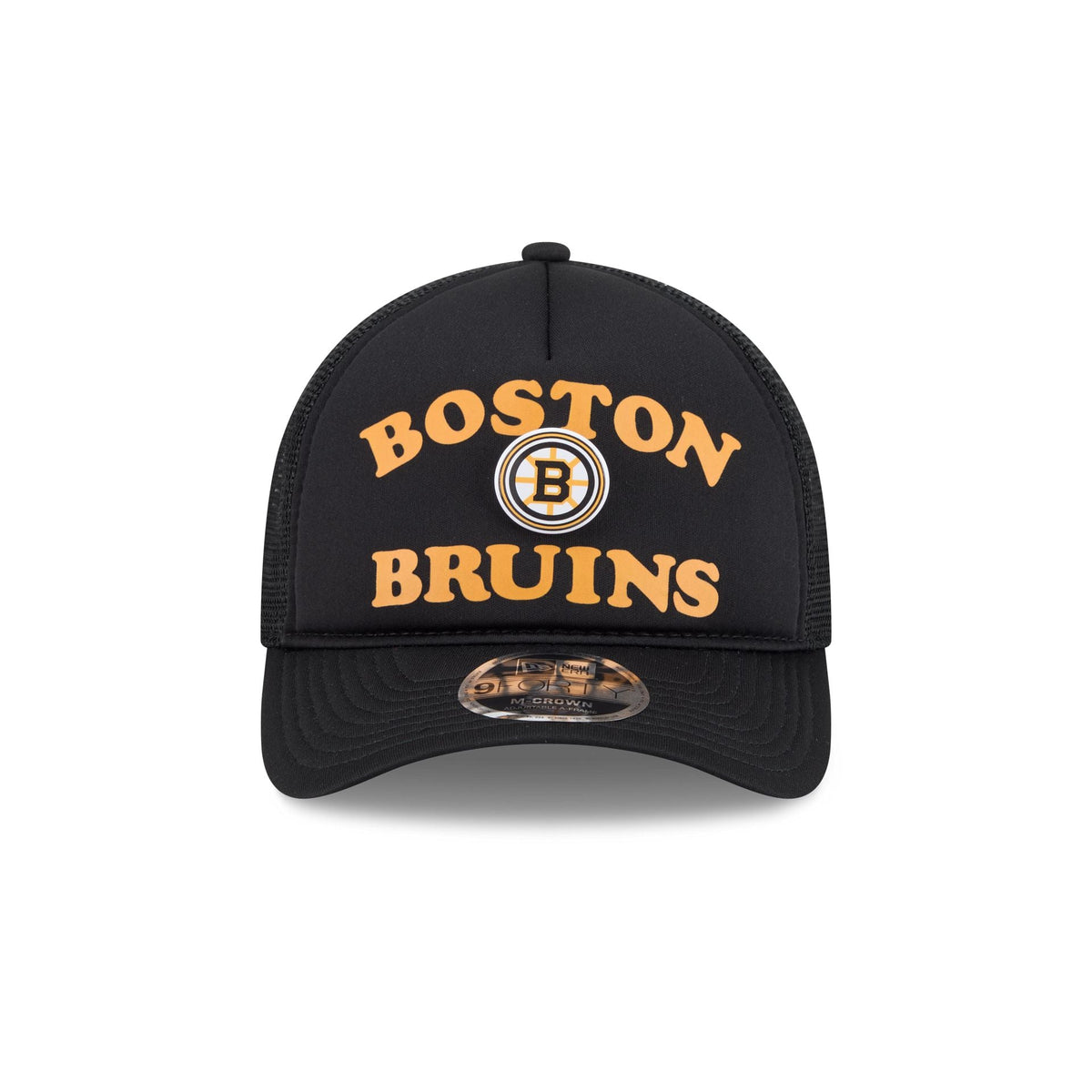 Boston Bruins Button 9FORTY M-Crown A-Frame Trucker Hat