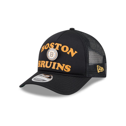Boston Bruins Button 9FORTY M-Crown A-Frame Trucker Hat