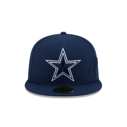 Dallas Cowboys Side Script 59FIFTY Fitted Hat