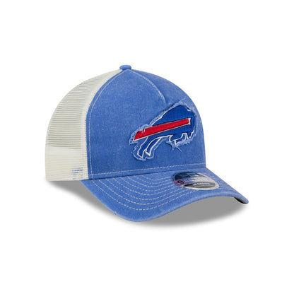 Buffalo Bills Frayed Logo 9FORTY M-Crown A-Frame Trucker Hat