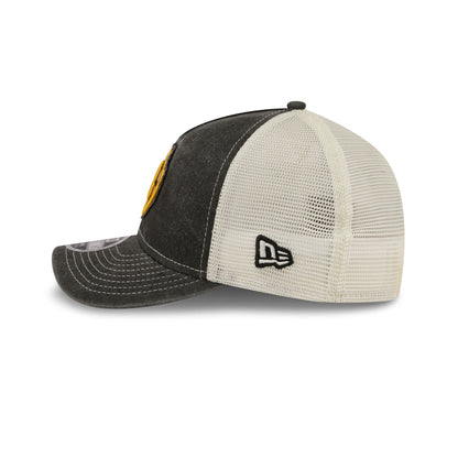 Boston Bruins Frayed Logo 9FORTY M-Crown A-Frame Trucker Hat
