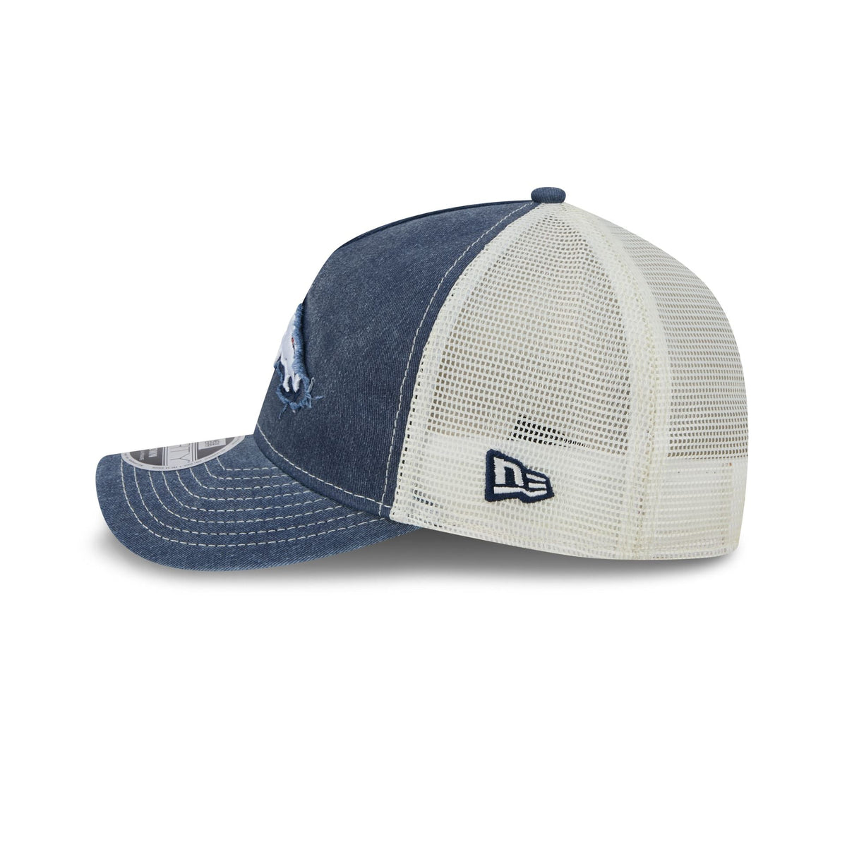 Denver Broncos Frayed Logo 9FORTY M-Crown A-Frame Trucker Hat
