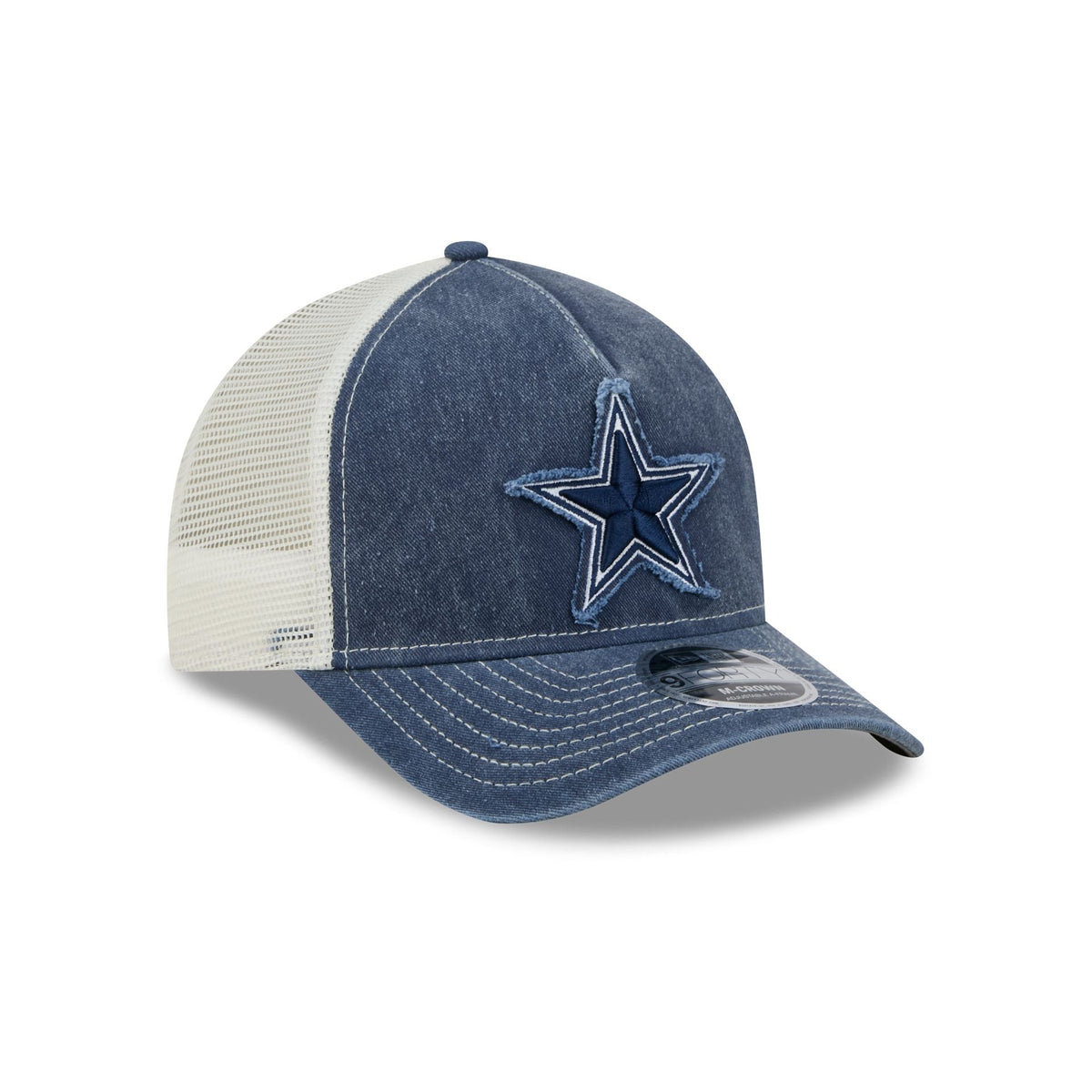 Dallas Cowboys Frayed Logo 9FORTY M-Crown A-Frame Trucker Hat