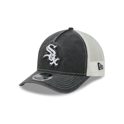 Chicago White Sox Frayed Logo 9FORTY M-Crown A-Frame Trucker Hat