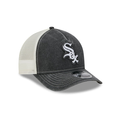 Chicago White Sox Frayed Logo 9FORTY M-Crown A-Frame Trucker Hat