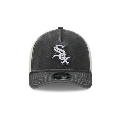 Chicago White Sox Frayed Logo 9FORTY M-Crown A-Frame Trucker Hat