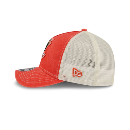 Anaheim Ducks Frayed Logo 9FORTY M-Crown A-Frame Trucker Hat