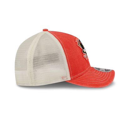 Anaheim Ducks Frayed Logo 9FORTY M-Crown A-Frame Trucker Hat