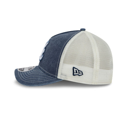 Atlanta Braves Frayed Logo 9FORTY M-Crown A-Frame Trucker Hat