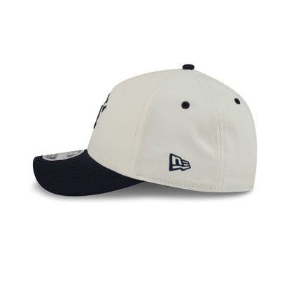 Atlanta Braves Arched Graphic Chrome White 9FORTY M-Crown A-Frame Snapback Hat