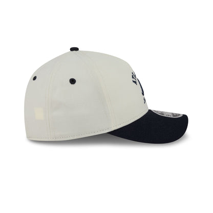 Atlanta Braves Arched Graphic Chrome White 9FORTY M-Crown A-Frame Snapback Hat