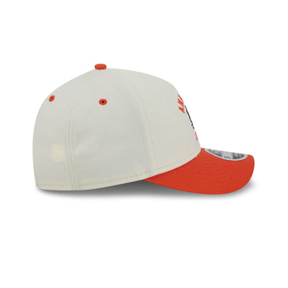 Anaheim Ducks Arched Graphic Chrome White 9FORTY M-Crown A-Frame Snapback Hat