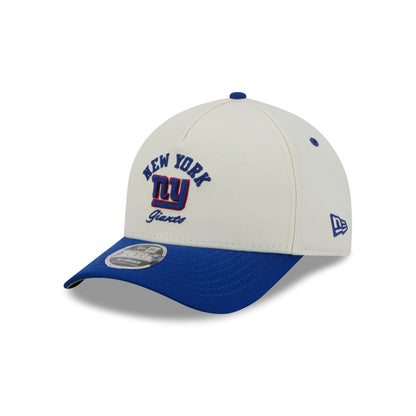 New York Giants Arched Graphic Chrome White 9FORTY M-Crown A-Frame Snapback Hat
