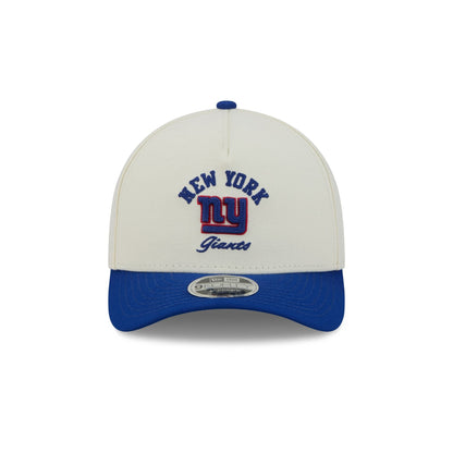 New York Giants Arched Graphic Chrome White 9FORTY M-Crown A-Frame Snapback Hat