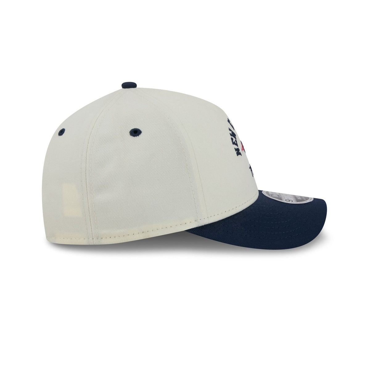 New England Patriots Arched Graphic Chrome White 9FORTY M-Crown A-Frame Snapback Hat