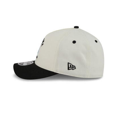 Arizona Diamondbacks Arched Graphic Chrome White 9FORTY M-Crown A-Frame Snapback Hat