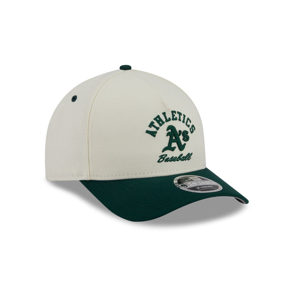 Athletics Arched Graphic Chrome White 9FORTY M-Crown A-Frame Snapback Hat