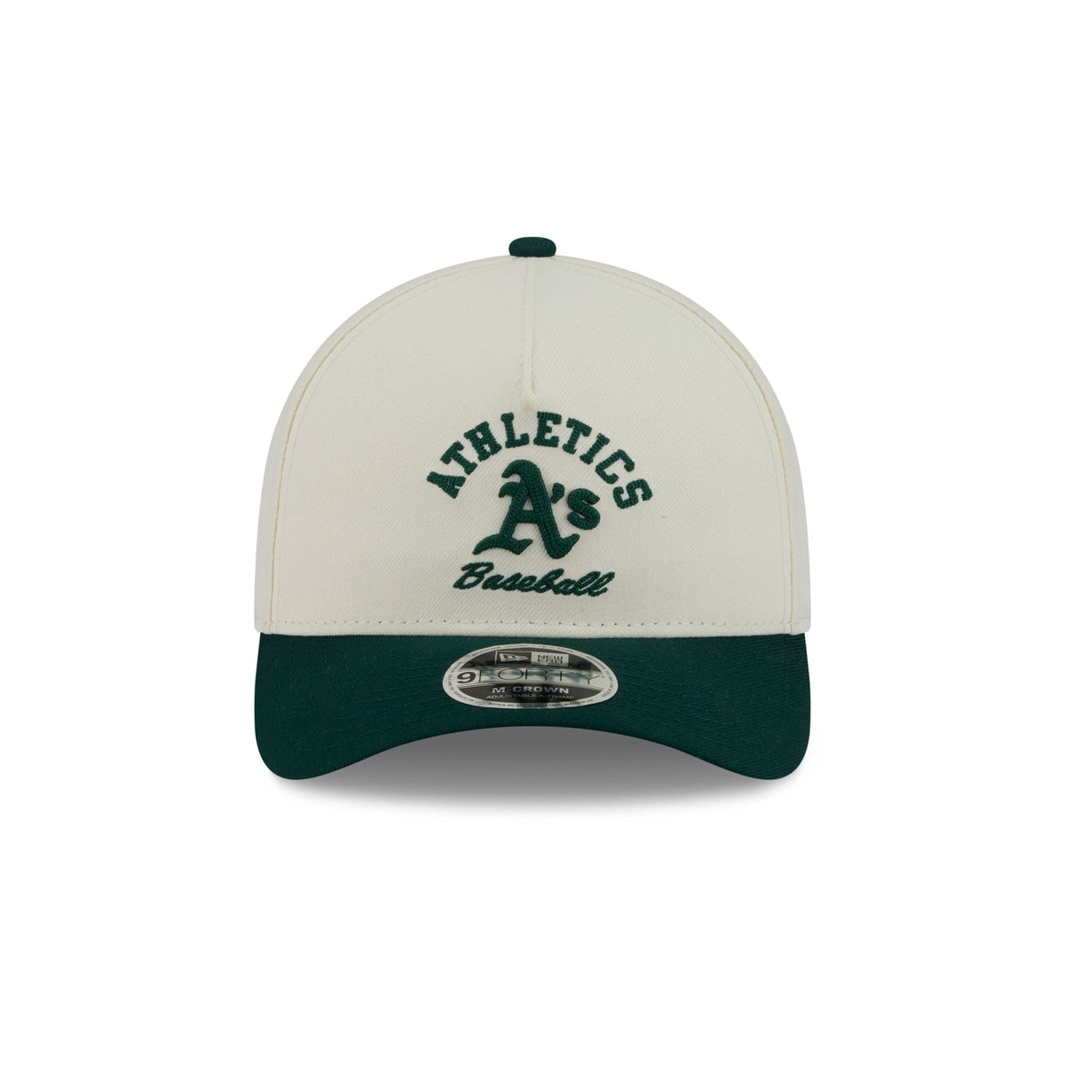 Athletics Arched Graphic Chrome White 9FORTY M-Crown A-Frame Snapback Hat