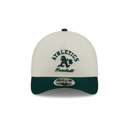 Athletics Arched Graphic Chrome White 9FORTY M-Crown A-Frame Snapback Hat